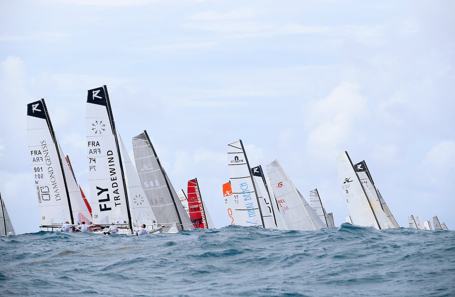 Catamaran de Sport F18 St Barth Cata Cup 2014 Pierrick Contin