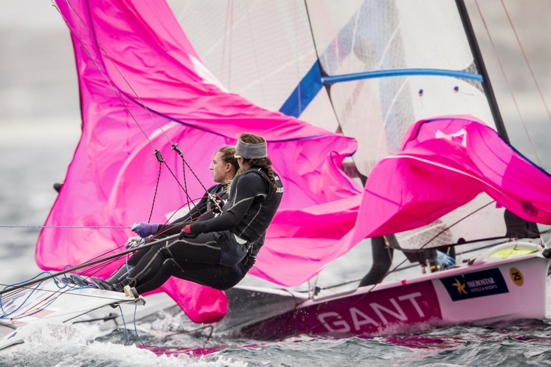 46 Trofeo S.A.R. Princesa Sofia, 46th Princesa Sofia Trophy, 49er FX, 49er FX NZL NZL-16 3 Alexandra MALONEY Molly MEECH, Olympic Sailing, Pedro Martinez, Sailing, Sea