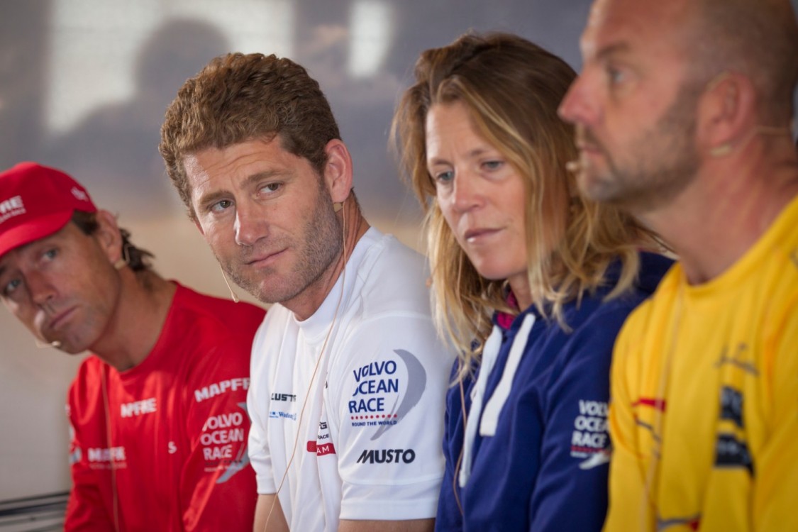 2014-15, Media Center, Newport, USA, Volvo Ocean Race, press conference, skippers