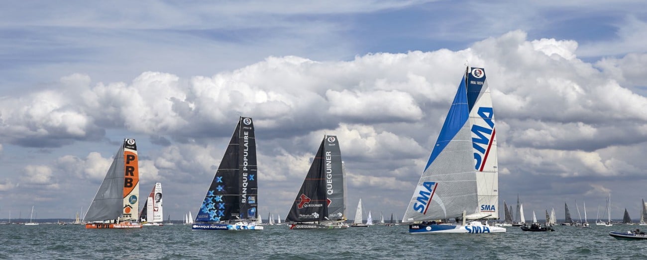 08-2015, OUTSIDE, COWES, UK, IMOCA, MONO, FASTNET RACE, START, DEPART, OCEAN MASTER CHAMPIONSHIP