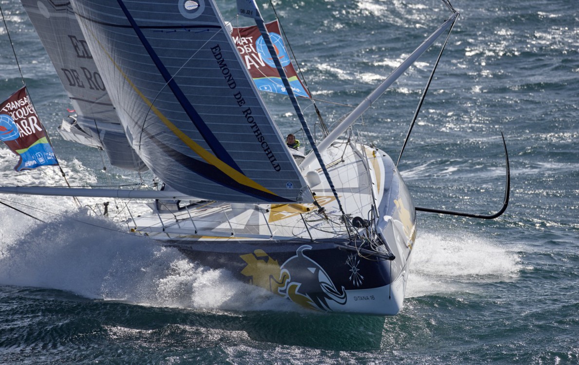 08-2015, OUTSIDE, LORIENT, FRANCE, IMOCA, MONO, OCEAN MASTERS, SEB JOSSE, SEBASTIEN JOSSE, GITANA TEAM, MONO 6O EDMOND DE ROTSCHILD, HELI, GITANA 16, CHARLES CAUDRELIER