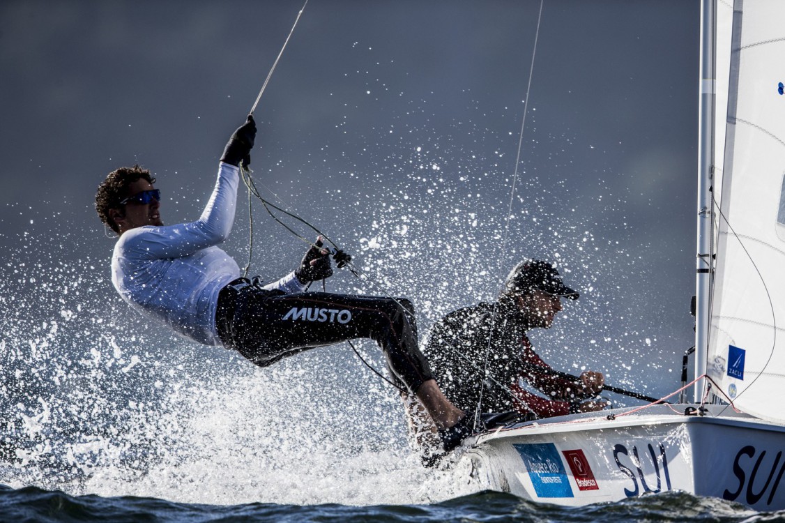 470 M, SUI SUI - Switzerland Yannick Brauchli Skipper Romuald Hausser Crew, TEST EVENT 2015 - AQUECE RIO INTERNATIONAL REGATTA