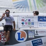 2016, ARRIVEE, ERWAN TABARLY, FIGARO, GEDIMAT, SAINT BARTHELEMY, THIERRY CHABAGNY, TRANSAT AG2R LA MONDIALE, VOILE