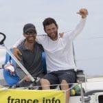 2016, ARRIVEE, ERWAN TABARLY, FIGARO, GEDIMAT, SAINT BARTHELEMY, THIERRY CHABAGNY, TRANSAT AG2R LA MONDIALE, VOILE