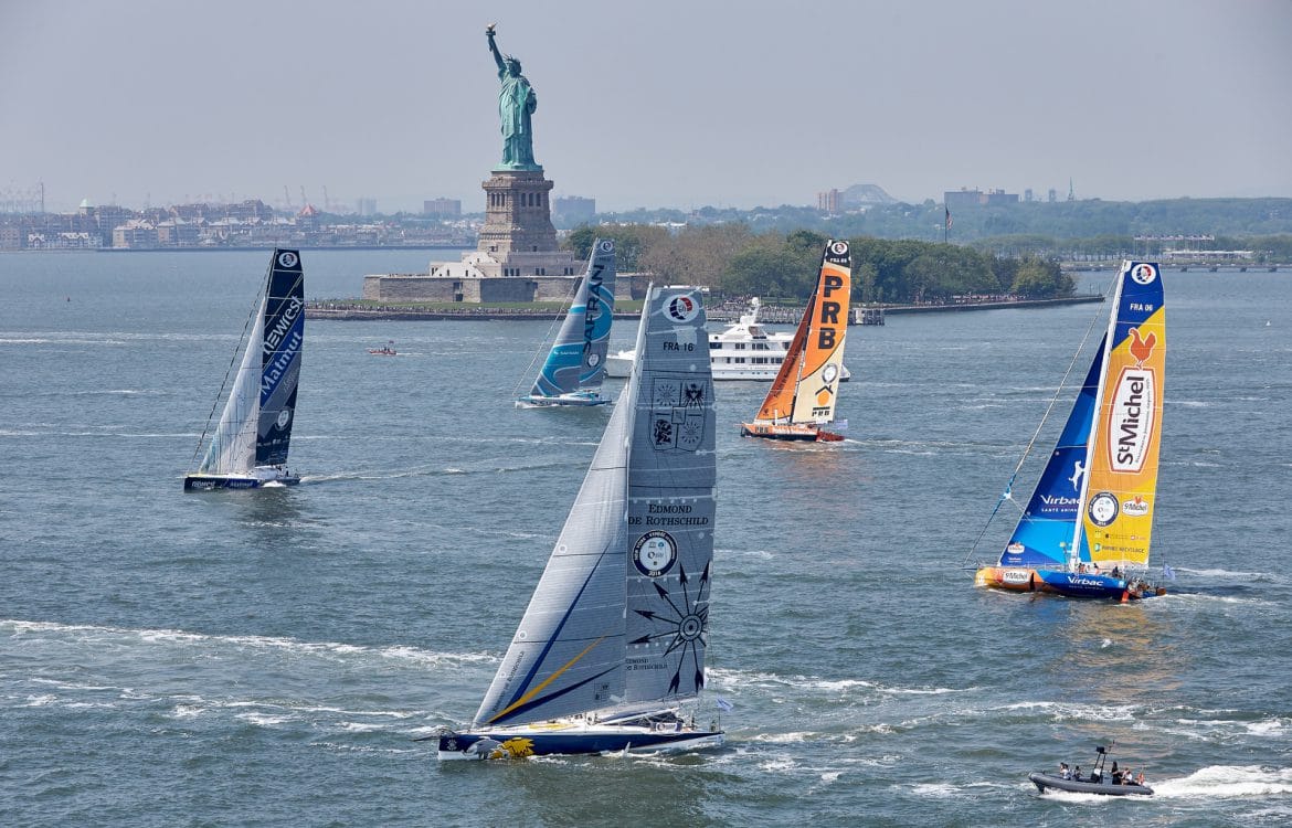 05-2016, DAY, OUTSIDE, NEW YORK CITY, USA, JOUR, NEW YORK, SINGLE HANDED, IMOCA, MONOHULL, OCEAN MASTER, MANHATTAN, NEW YORK-VENDEE, Currency House NY-Vendee Charity race, heli