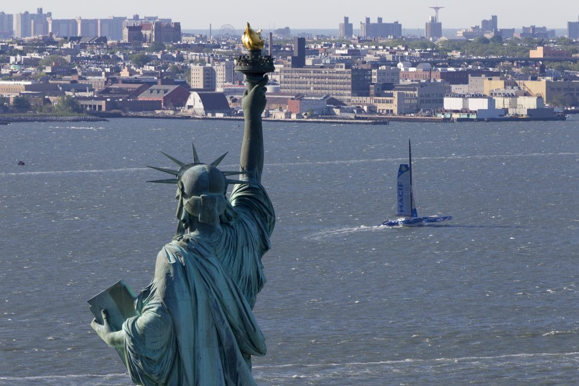 2016, FRANCOIS GABART, MACIF, NEW YORK, RECORD, Statue de la Liberté, TEAM, Trimaran, ULTIME