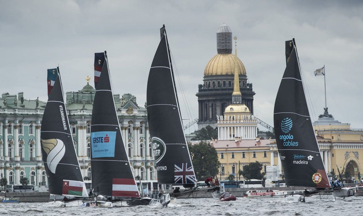 The Extreme Sailing Series 2016, St Petersburg, Russia, Multihull, Act5, Foiling, GC32, Catamaran