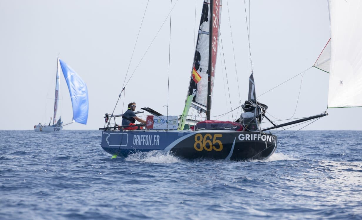 mini 865, prototype, plan raison 2014, Ian LIPINSKI, france, inscrit mini 2017, france, fra, voile, course au large, classe mini 2017, mini transat, mini transat la boulangere, las palmas de gran canaria, arrivée, 1ere etape